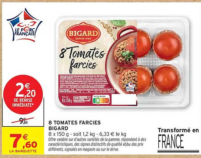 8 TOMATES FARCIES BIGARD