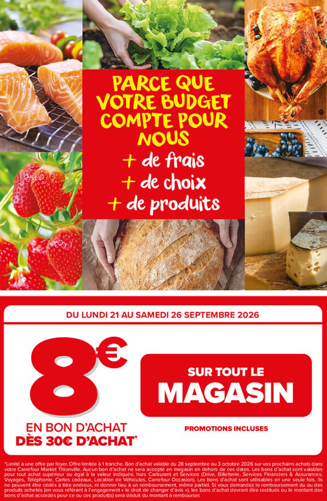 8€ en bon d’achat dès 30€ d’achat