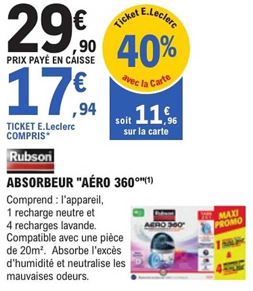 ABSORBEUR "AÉRO 360°"