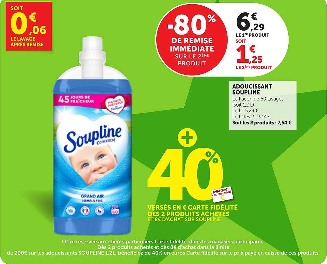 Adoucissant Soupline