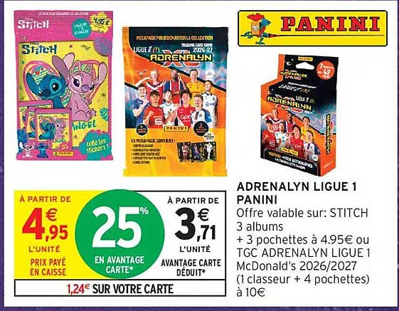 ADRENALYN LIGUE 1 PANINI