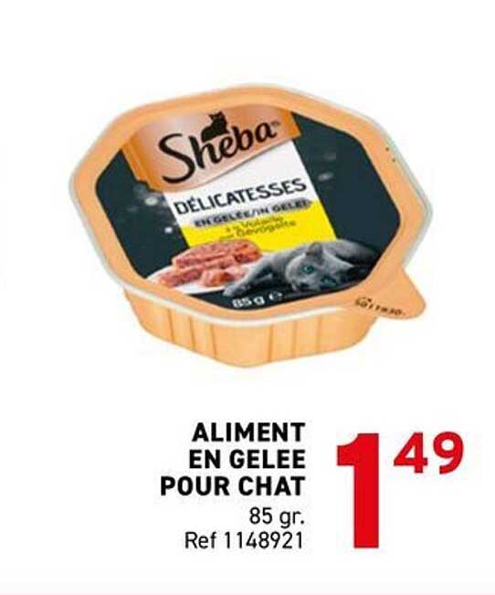 ALIMENT EN GELEE POUR CHAT 85 gr. Ref 1148921