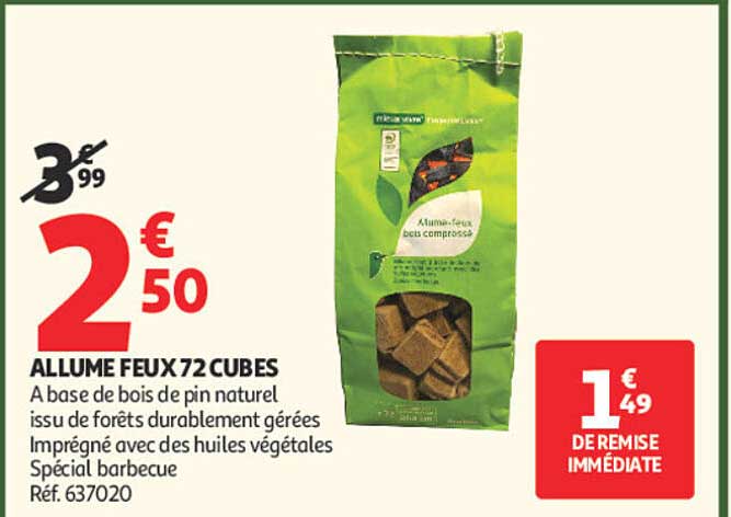 ALLUME FEUX 72 CUBES