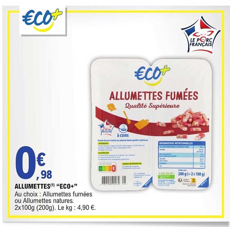 ALLUMETTES(1) «ECO+»