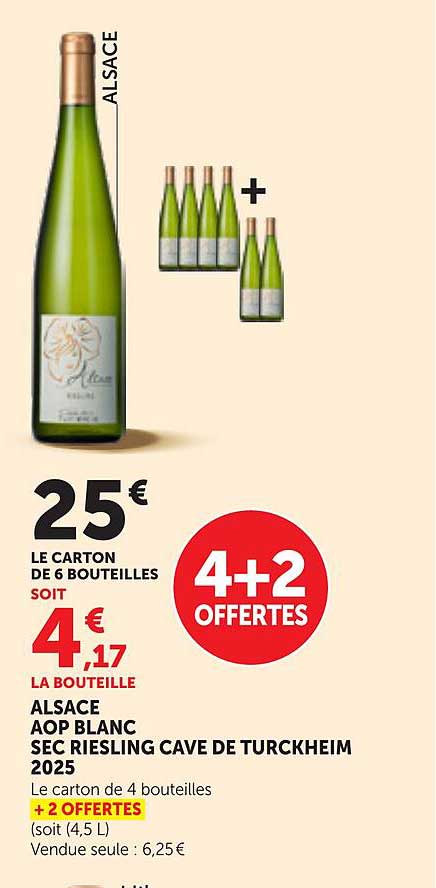 ALSACE AOP BLANC SEC RIESLING CAVE DE TURCKHEIM 2025