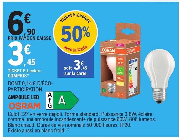 AMPOULE LED OSRAM