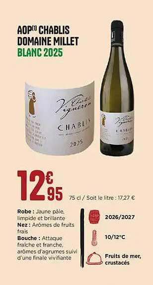 AOP CHARUS DOMAINE MILLET BLANC 2025