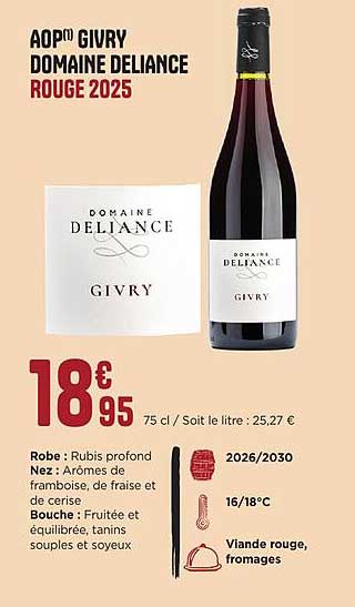 AOP GIVRY DOMAINE DELIANCE ROUGE 2025
