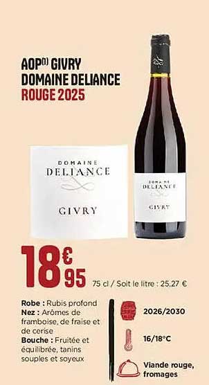 AOP GIVRY DOMAINE DELIANCE ROUGE 2025