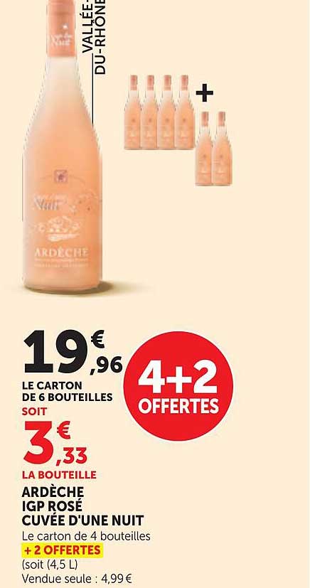 ARDÈCHE IGP ROSÉ CUVÉE D’UNE NUIT