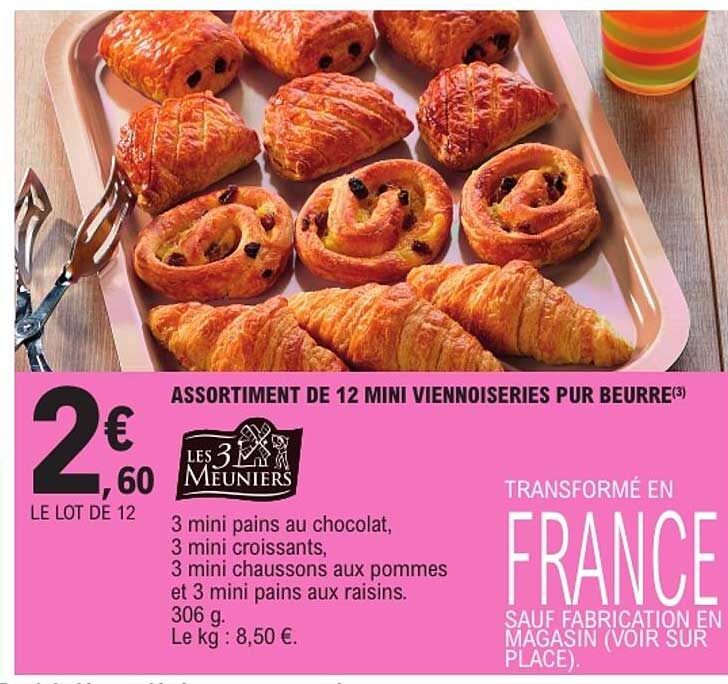 ASSORTIMENT DE 12 MINI VIENNOISERIES PUR BEURRE(3)