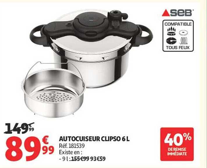 AUTOCUISEUR CLIPSO 6L