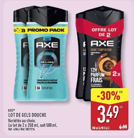 AXE® LOT DE GELS DOUCHE