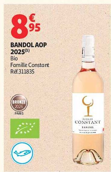 BANDOL AOP 2025(1) Bio Famille Constant Réf.311835