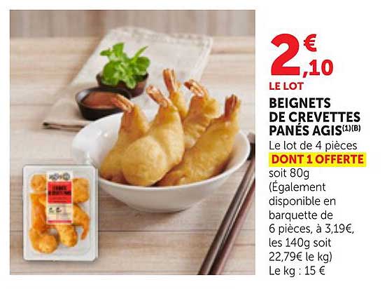 BEIGNETS DE CREVETTES PANÉS AGIS