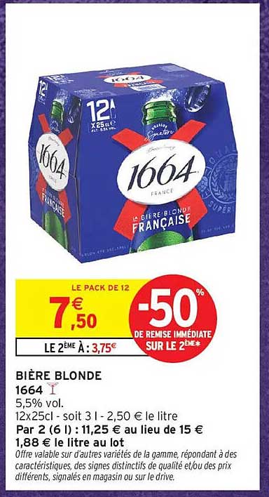 BIÈRE BLONDE 1664