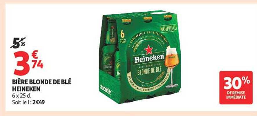 BIÈRE BLONDE DE BLÉ HEINEKEN