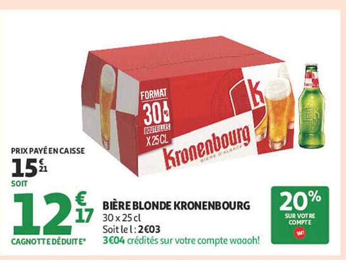 BIÈRE BLONDE KRONENBOURG