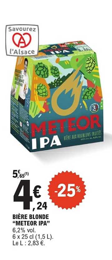 BIÈRE BLONDE "METEOR IPA"