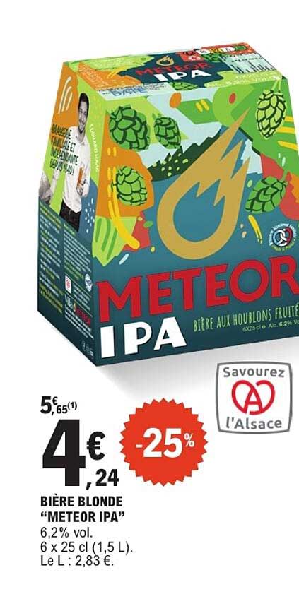 BIÈRE BLONDE “METEOR IPA”