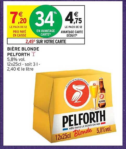 Bière blonde Pelforth