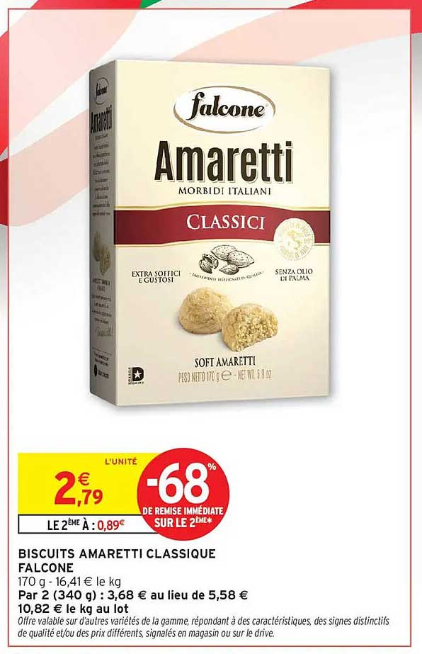 BISCUITS AMARETTI CLASSIQUE FALCONE