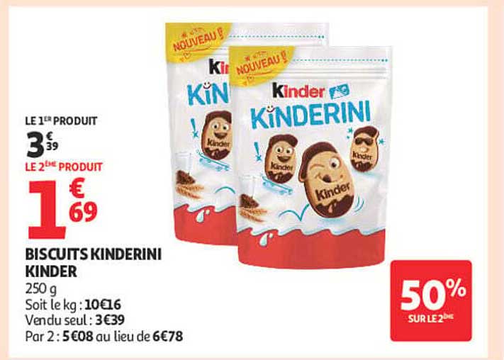 BISCUITS KINDERINI KINDER