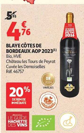 BLAYE CÔTES DE BORDEAUX AOP 2023