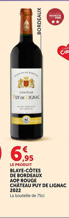 BLAYE-CÔTES DE BORDEAUX AOP ROUGE CHÂTEAU PUY DE LIGNAC 2022