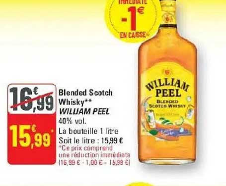 Blended Scotch Whisky WILLIAM PEEL 40% vol.