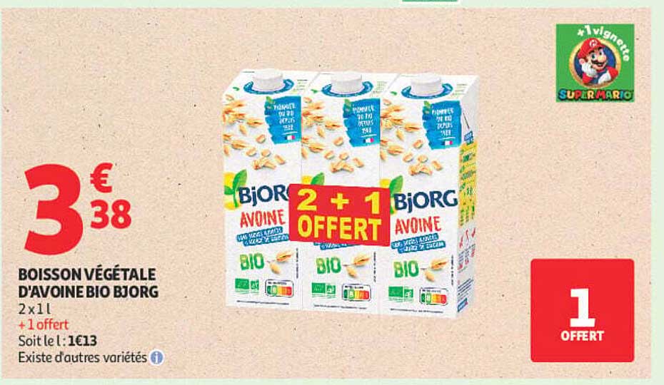 BOISSON VÉGÉTALE D'AVOINE BIO BJORG