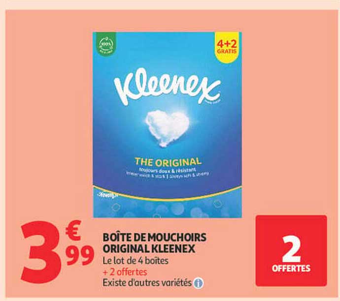 BOÎTE DE MOUCHOIRS ORIGINAL KLEENEX