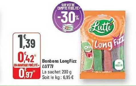 Bonbons LongFizz LUTTI