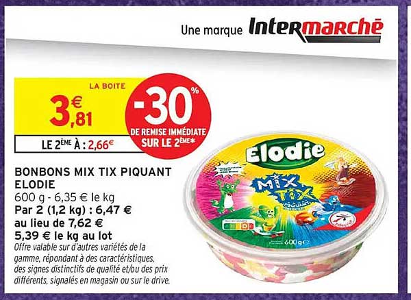 BONBONS MIX TIX PIQUANT ELODIE