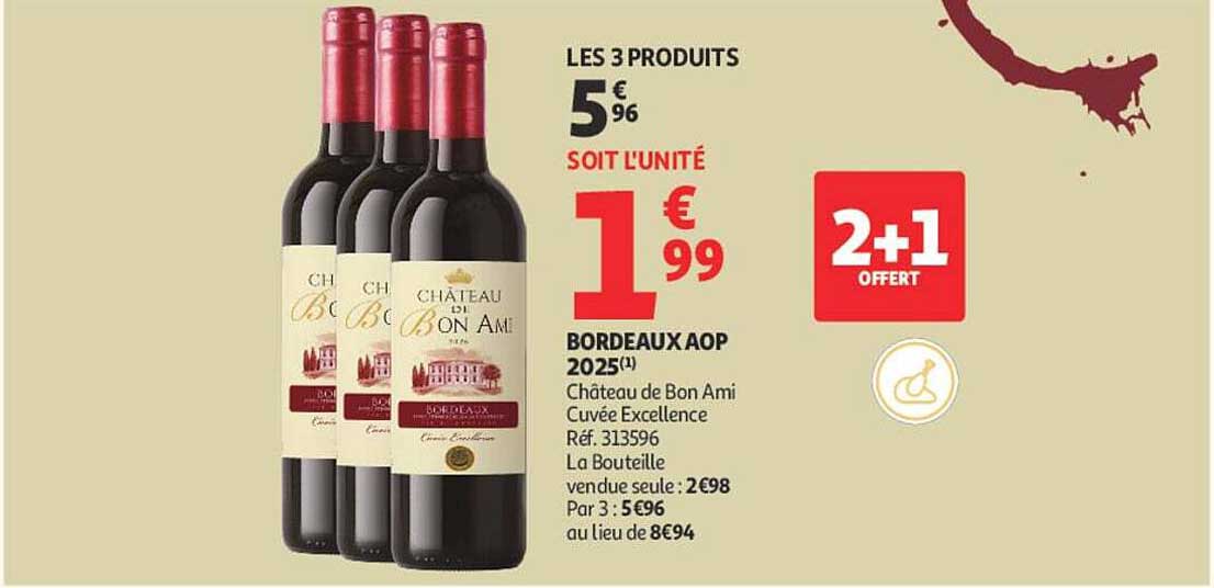 BORDEAUX AOP 2025 Château de Bon Ami Cuvée Excellence