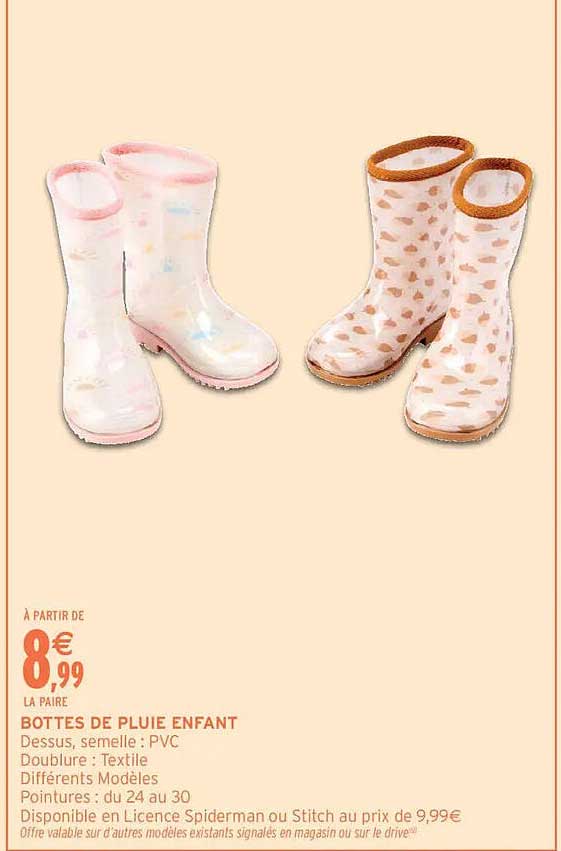 BOTTES DE PLUIE ENFANT