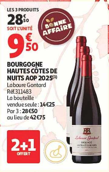 BOURGOGNE HAUTES CÔTES DE NUITS AOP 2025(1) Labourey Gontard