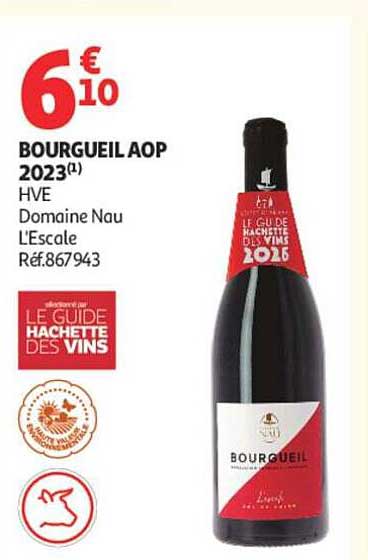 BOURGUEIL AOP 2023(1) HVE Domaine Nau L'Escale Réf.867943