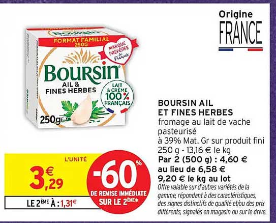 BOURSIN AIL ET FINES HERBES