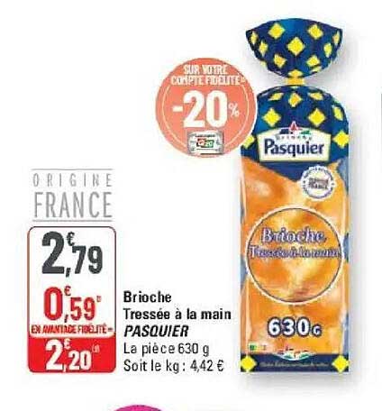 Brioche Tressée à la main PASQUIER