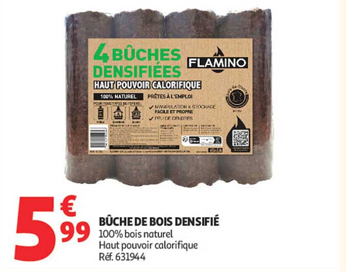 BÛCHE DE BOIS DENSIFIÉ