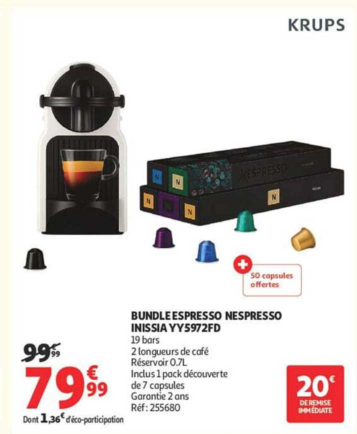 BUNDLE ESPRESSO NESPRESSO INISSIA YY5972FD