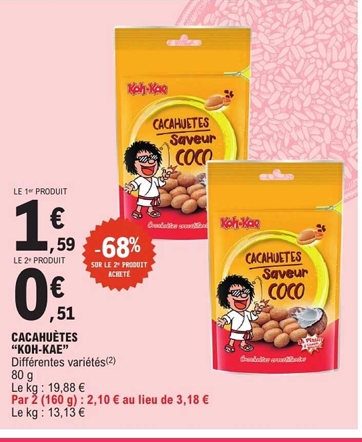 CACAHUETES “KOH-KAE” Différentes variétés(2) 80 g