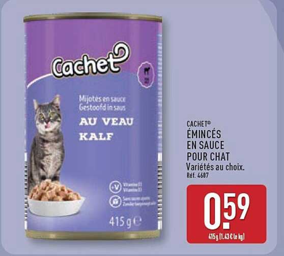CACHET® ÉMINCÉS EN SAUCE POUR CHAT