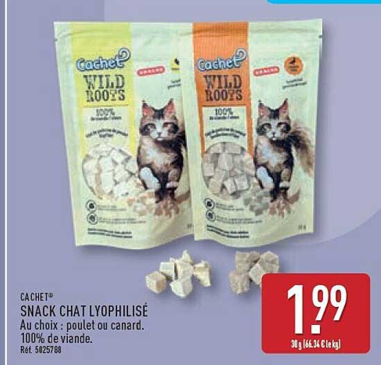 CACHET® SNACK CHAT LYOPHILISÉ