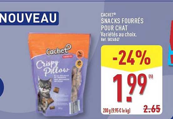 CACHET® SNACKS FOURRÉS POUR CHAT
