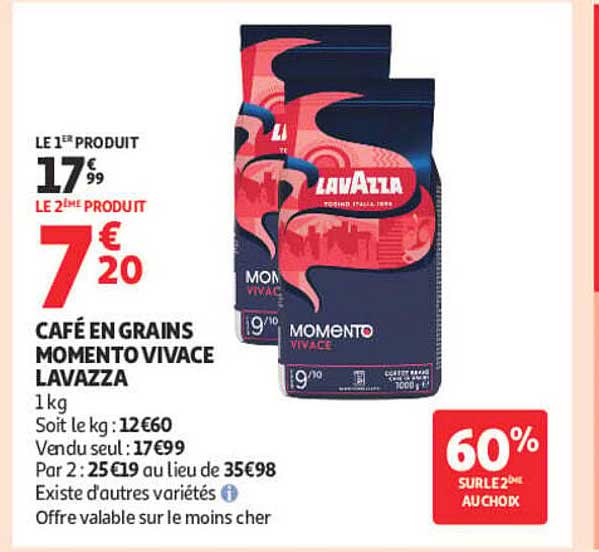 CAFÉ EN GRAINS MOMENTO VIVACE LAVAZZA