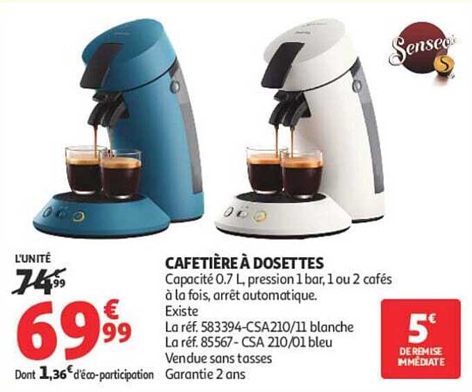 CAFETIÈRE À DOSETTES