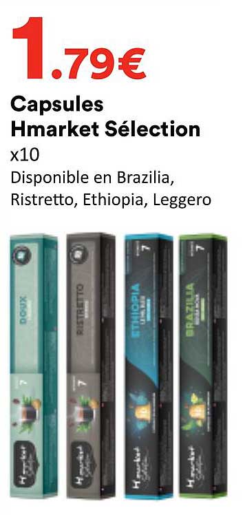 Capsules Hmarket Sélection x10