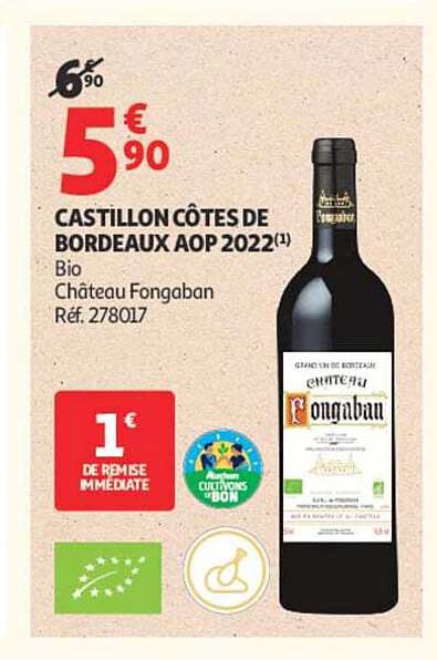 CASTILLON CÔTES DE BORDEAUX AOP 2022